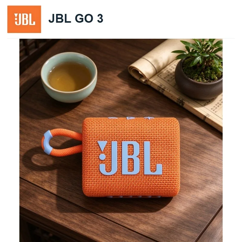 JBL GO3 Pocket Outdoor Wireless Speaker For Travel Shower Beach Home