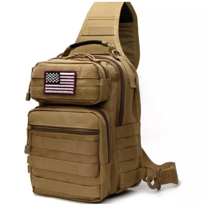 Camo Tactical Chest Pack Large Outdoor Crossbody Bag for Hiking Cycling Camouflage Bags Messenger Bag