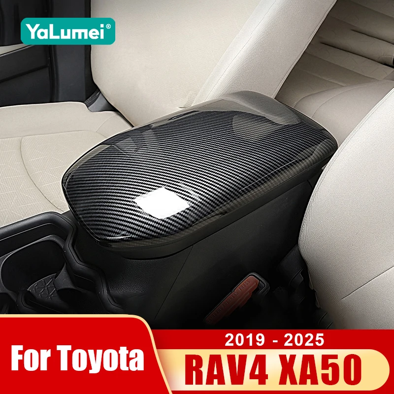 For Toyota RAV4 XA50 2019 2020 2021 2022 2023 2024 2025 RAV 4 Hybrid Car Armrests Storage Box Mat Cover Accessories