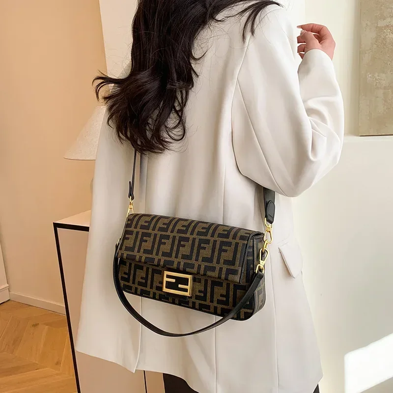 

2025 New Classic Presbyard Bag Canvas Bag Women's Luxury Casual All-in-one Personality Single Shoulder Crossbody Bag Retro Bag