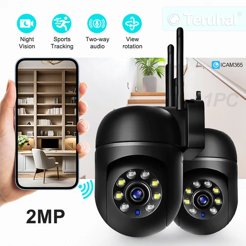 Imagen 1 del producto Cámara inalámbrica WiFi 1080P HD, cámara IP impermeable, cámara inteligente para el hogar, vigilancia de seguridad inalámbrica, cámara CCTV para exteriores, visión nocturna