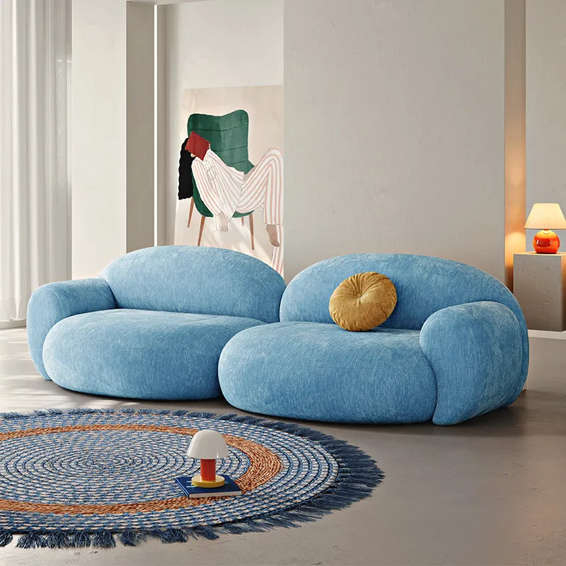 YFY sofa cream living room size detachable and washable fabric sofa