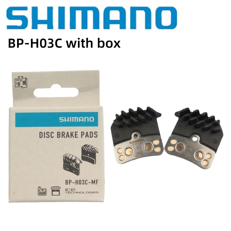 

Shimano H03C Disc Metal Brake Pads With Heat Sink 1 Pair With Box Compatible With BR-M8020, BR-M820, BR-M640 For Mountain Bike