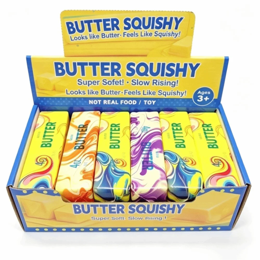Slow Rebound Butter Stick Fidget Toy Slow Rising Bar Squeeze Butter Stick Squishy Toy 13.5cm Length Butter Stick Squeeze Toy
