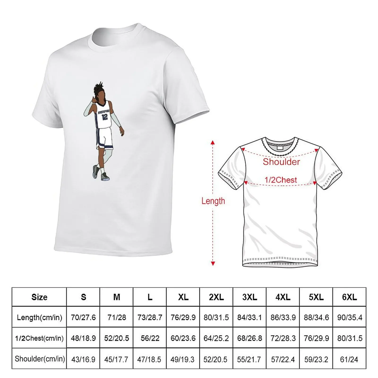 تي شيرت Ja Morant تي شيرت للرجال تي شيرت برسومات الرسوم المتحركة تي شيرت كبير الحجم