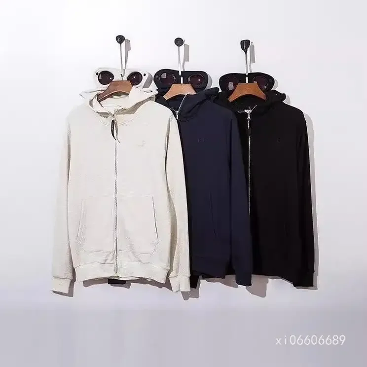 CP Funcional Pioneer Sudadera con capucha para hombre y mujer, gafas protectoras CP informales para exteriores, chaqueta con cremallera, ajuste holgado