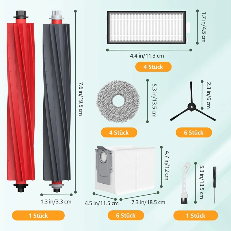 ملحقات JDZD للمكنسة الكهربائية Roborock Qrevo Master/Qrevo Slim Rbot، فرشاة الأسطوانة، مرشحات HEPA، أكياس الغبار، المناديل