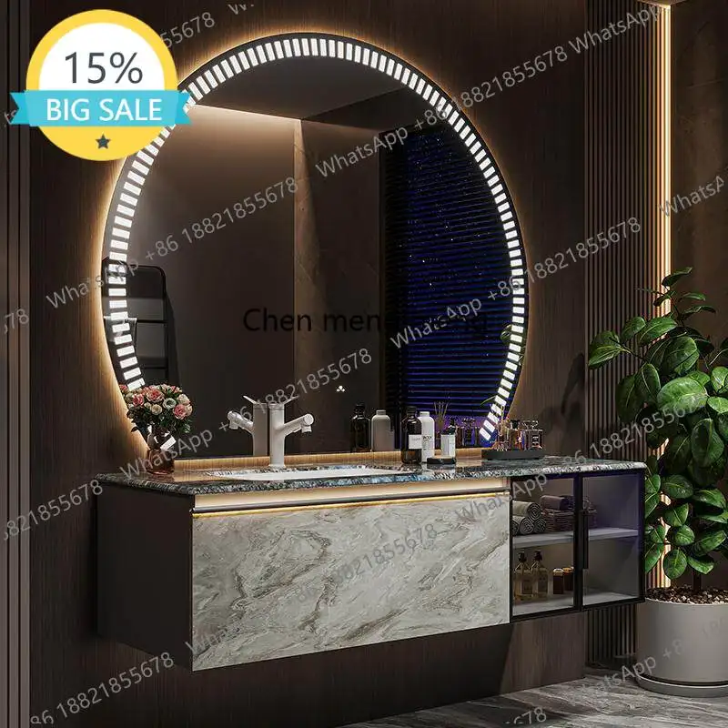 M45 Designer custom light luxury luxury stone bathroom cabinet wash basin cabinet combination washstand washbasin