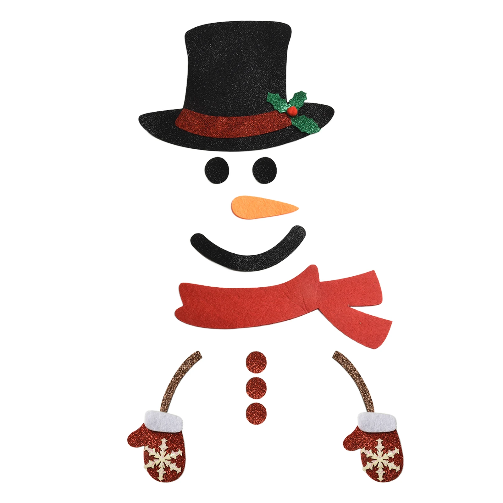 Santa Claus Snowman Elk Christmas Door Stickers for DIY Holiday Home Decoration Suitable for Walls Doors and More