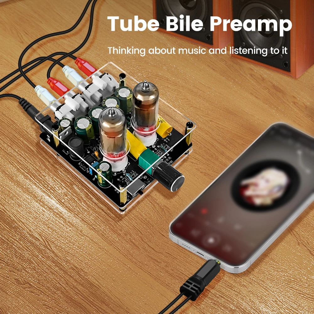 مضخم أنبوبي للمسرح المنزلي ، HiFi Tube Preamp ، عازلة الصفراء ، مكبر صوت أمبير ، مضخم صوت ، DIY بها بنفسك ، DC12-16V ، 6K4