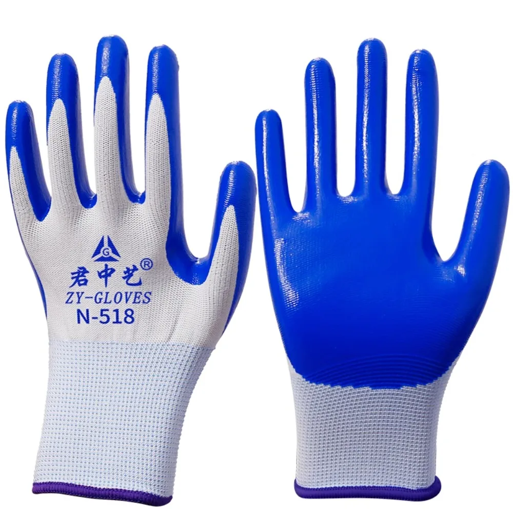 

Gloves labor insurance work wear-resistant non-slip nitrile rubber labor site work gloves thin goth guantes de trabajo hombres