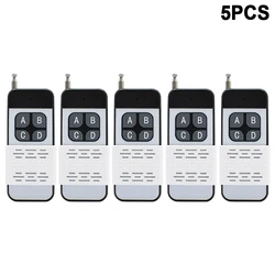 5PCS 1/2/4 CH 433Mhz 1527 Learning Code Remote Control 1000 meters Long Distance Transmitter Work For Lamps Lights Gate Door