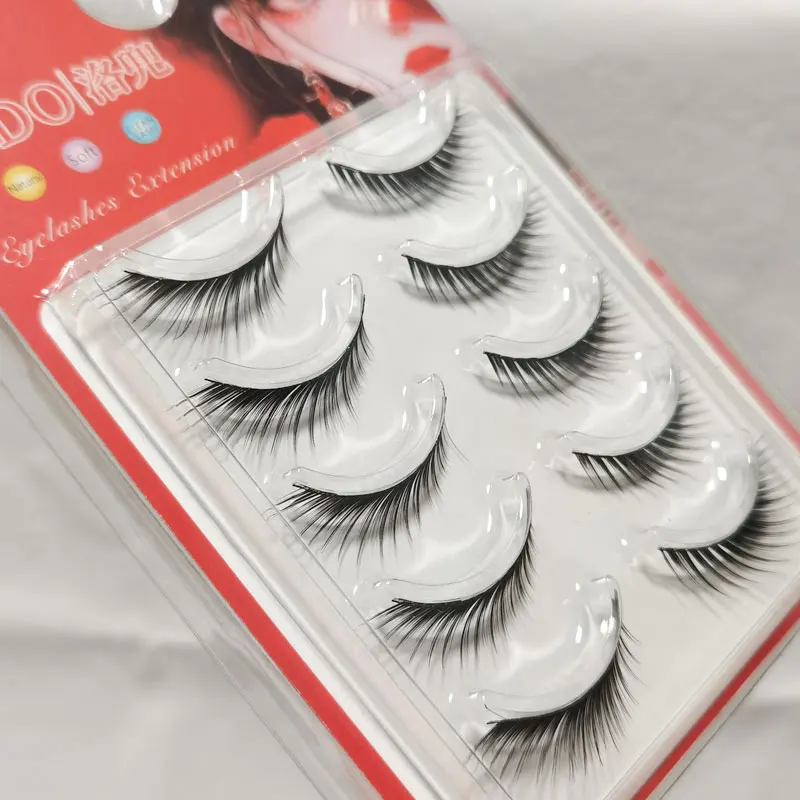 New Fox Eye False Eyelashes Manga Lashes Cat Eye Lashes Natural False Eyelashes Daily Makeup Tools Winged Eyelashes