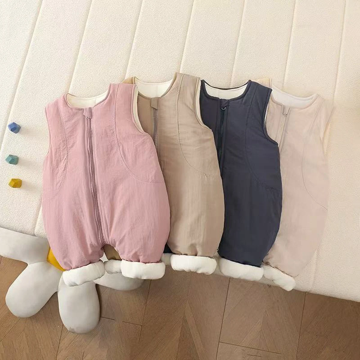 Winter newborn baby clothing rompers for infant boys girls tank tops jumpsuits cotton clips casual sports 1 years baby rompers