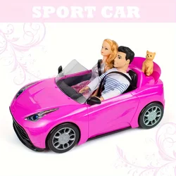 Modello di auto Giocattoli per bambini Auto Gioco per bambini all'aperto Accessori per casa delle bambole per Barbie da 30 cm Fai da te Compleanno Regalo di Natale Giocattolo regalo