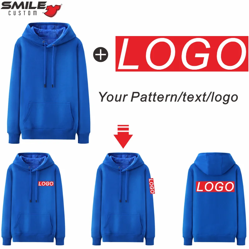 Sudadera con capucha informal para hombre y mujer, suéter de algodón 100% con logotipo personalizado, sudadera de alta calidad con patrón bordado,