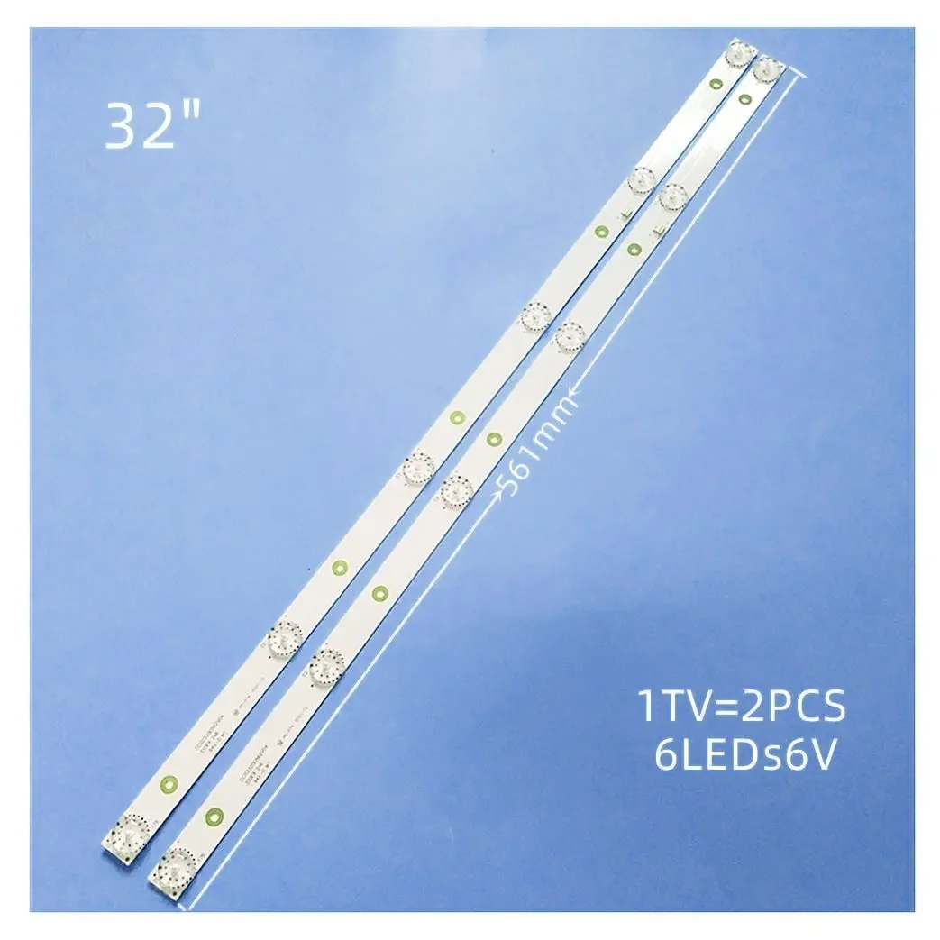 10Pcs TV LED light cc02320d562v08 cc02320d562v04 cc02320d562 cc02320d562v04 320e9 2x6 sm315twd602 hv320whb-n55