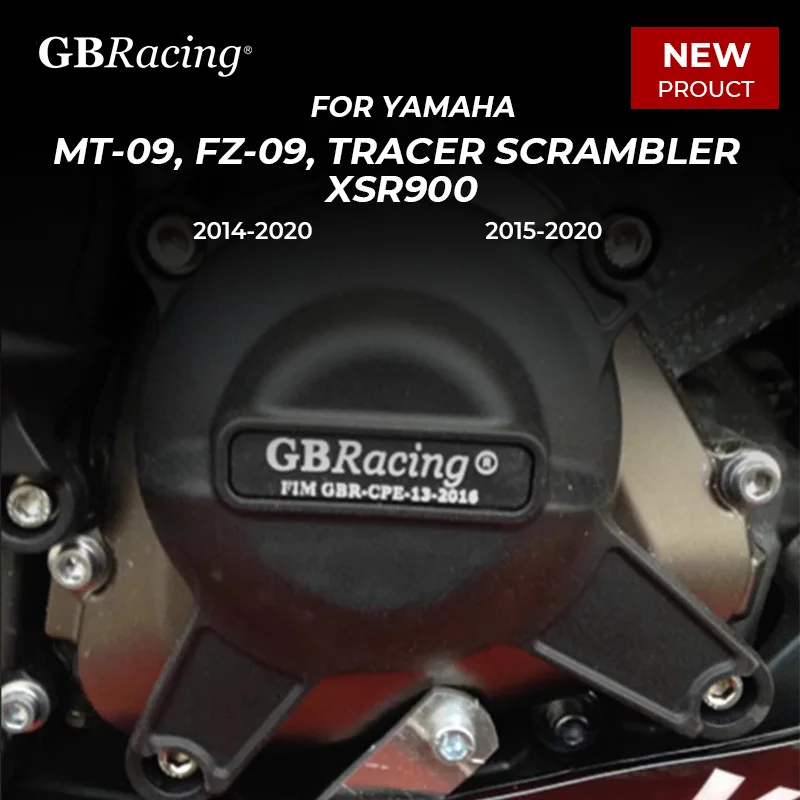 

Original GBRacing For YAMAHA MT-09 FZ-09 Tracer & Scrambler Engine Cover Set 2014-2020 Clutch Cover Pulse Cover Water Pump Cover
