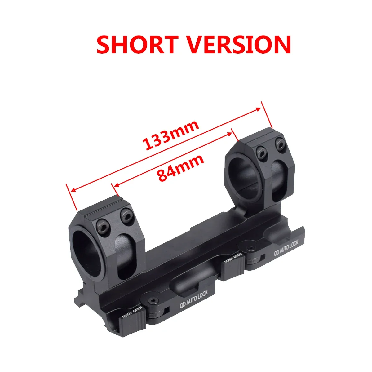 Tactical Scope Mount Rings 25.4 /30mm Tube Hunting Accessories 20mm Picatinny Rail Quick Release 1\