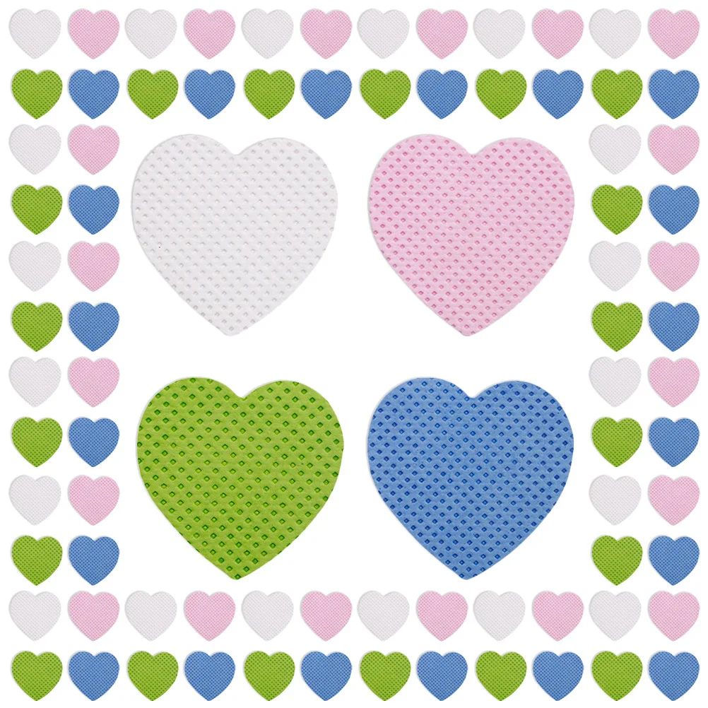 

800 Sheets Nail Remover Pads Heart Shape Soft Lint Free Nail Polish Remover Pads Travel Portable Wipes for Gel Nails