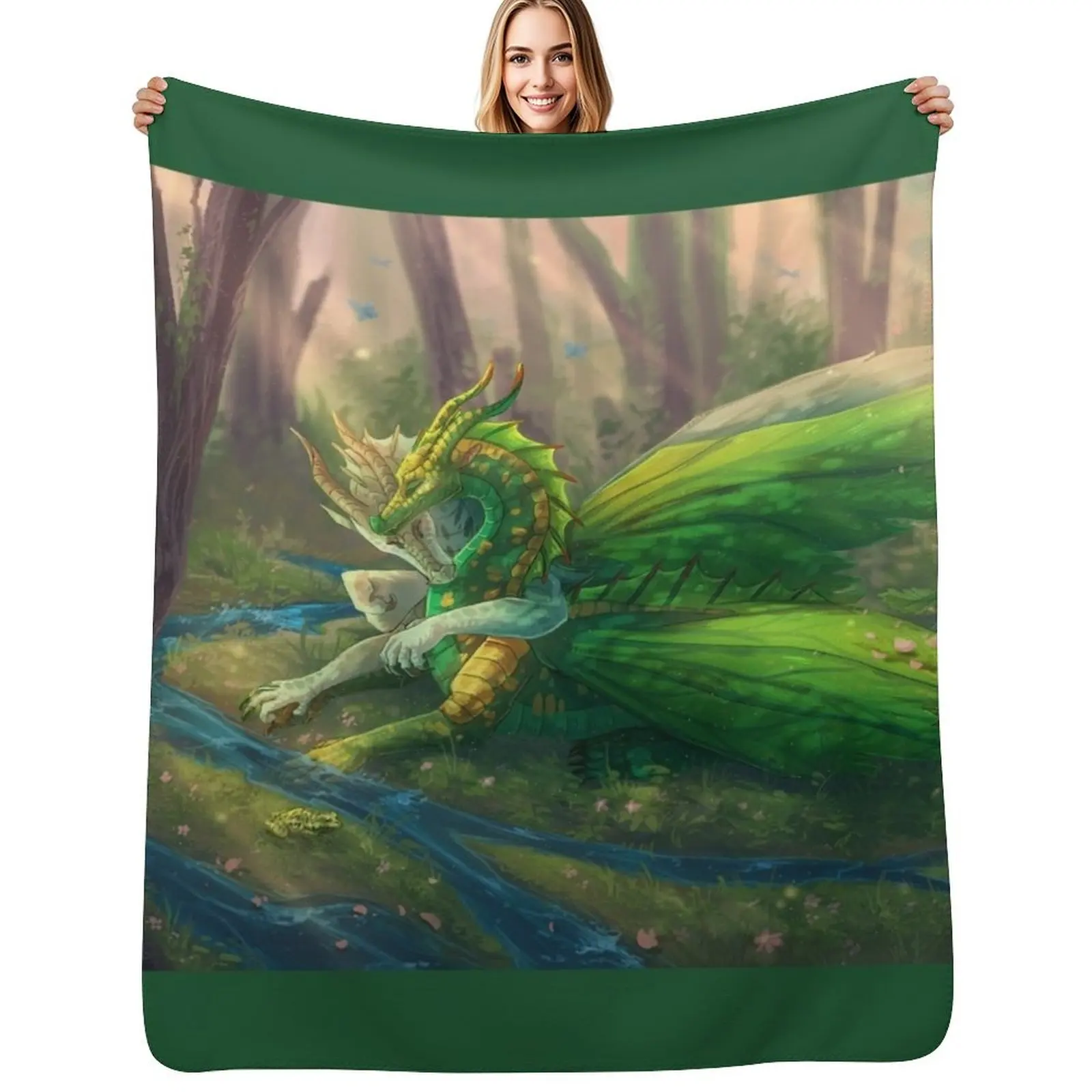 Wings of Fire - Sundew and Willow Throw Blanket Luxurious Soft Blanket Holiday Gift for Family