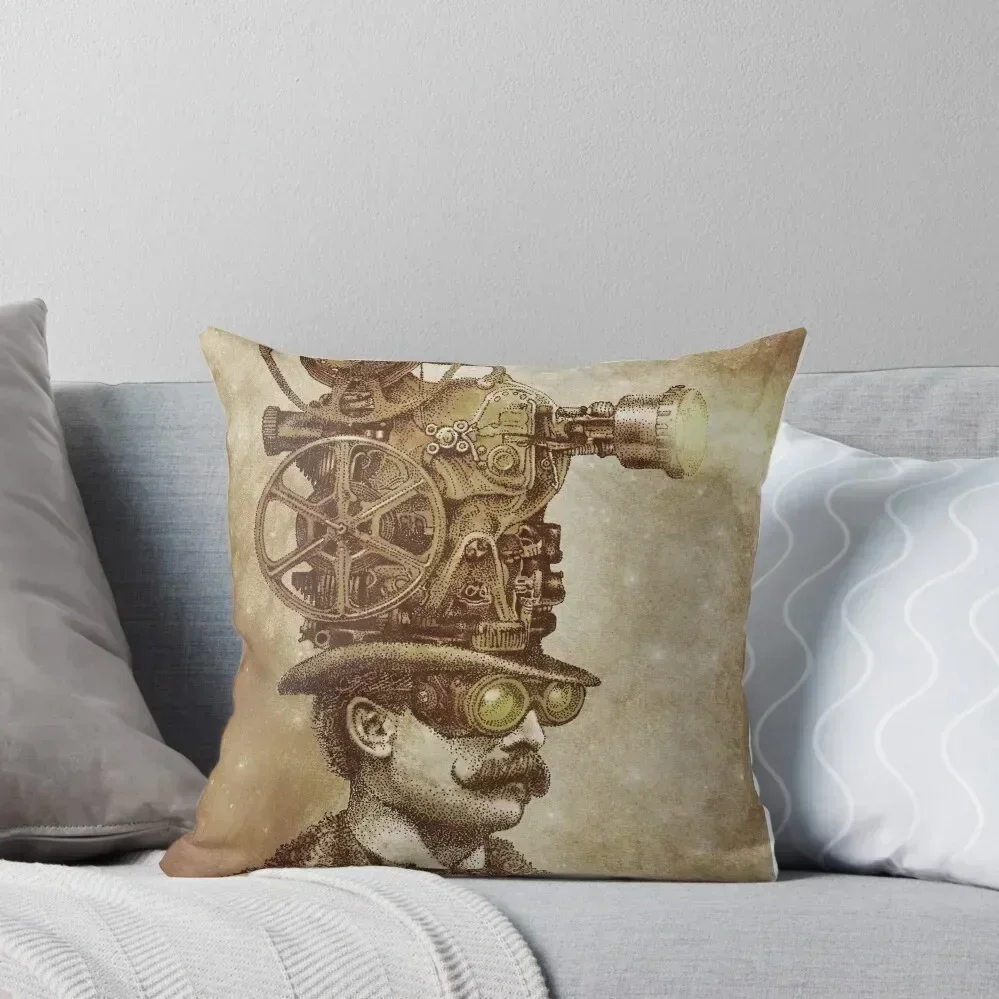 

The Projectionist (sepia option) Throw Pillow Christmas Pillows Pillow Cases Decorative pillow