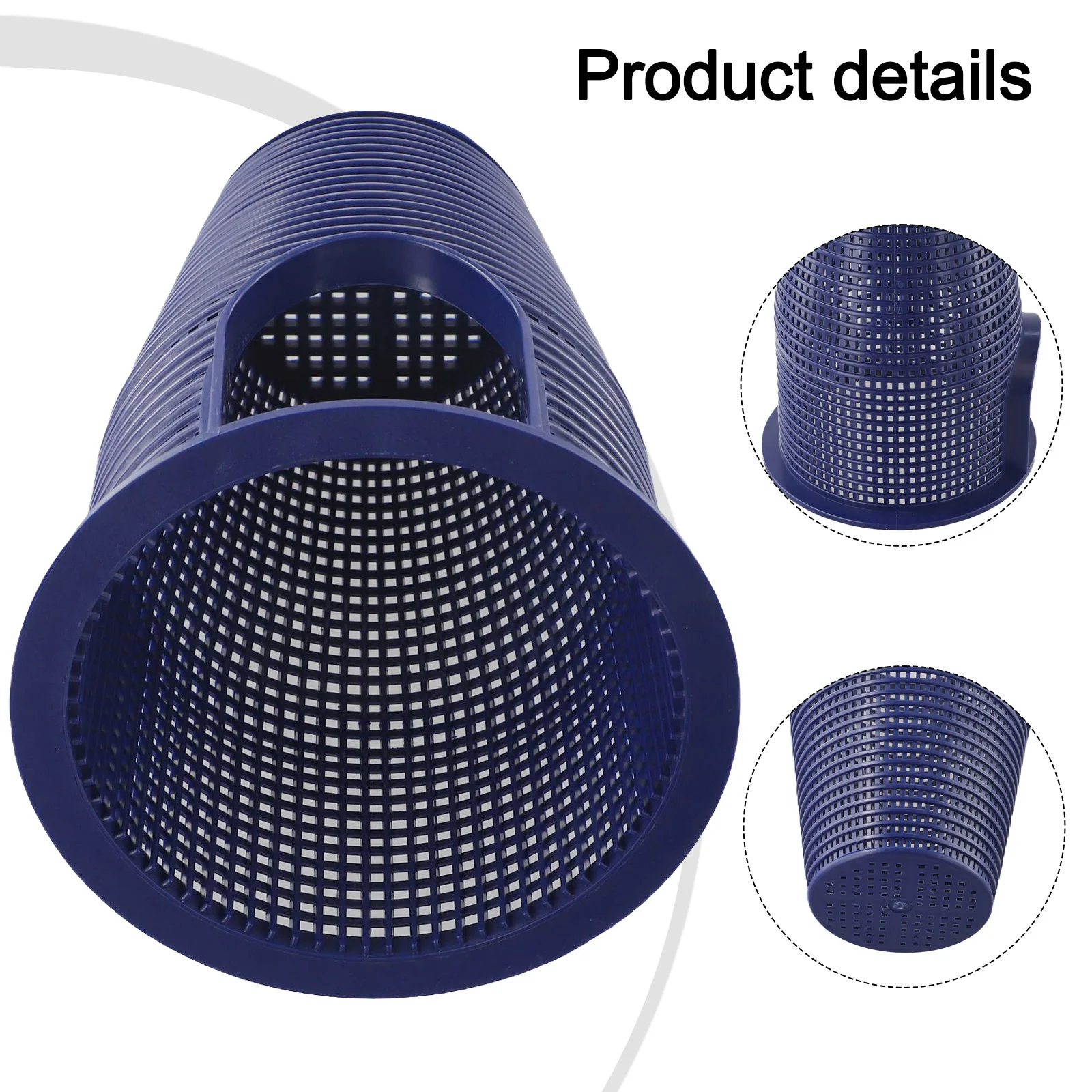 

Эффективная фильтрация для бассейна Корзина для фильтра для бассейна Аксессуар для ухода за бассейна Улучшенная эффективность фильтрации