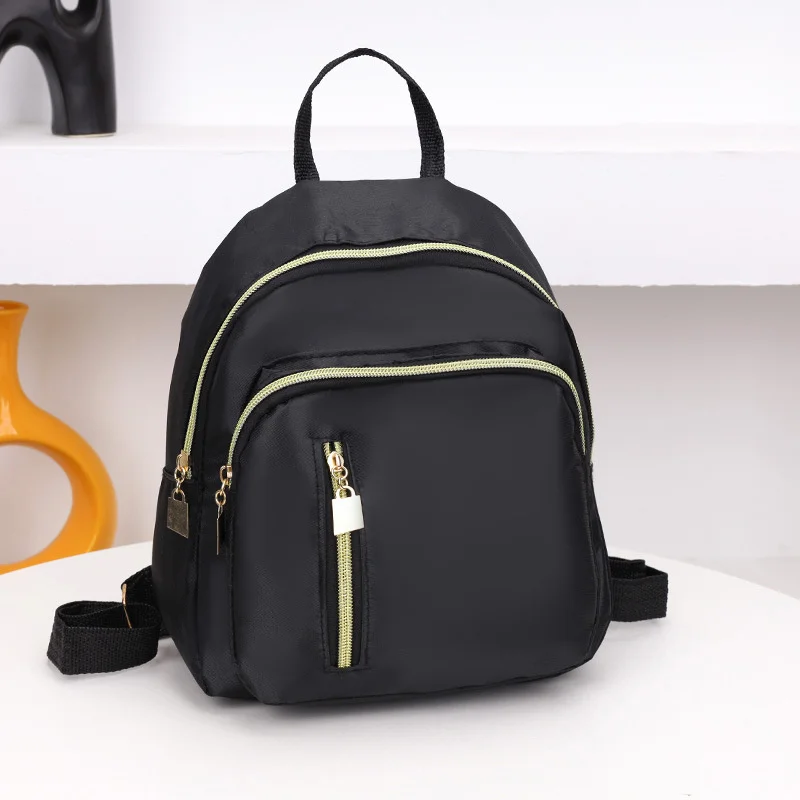 

1PC Black Women's Multi-Function Fashion Girls Oxford Daypack Travel Cute Mini Backpack Men Shoulder Bag Purse Hot
