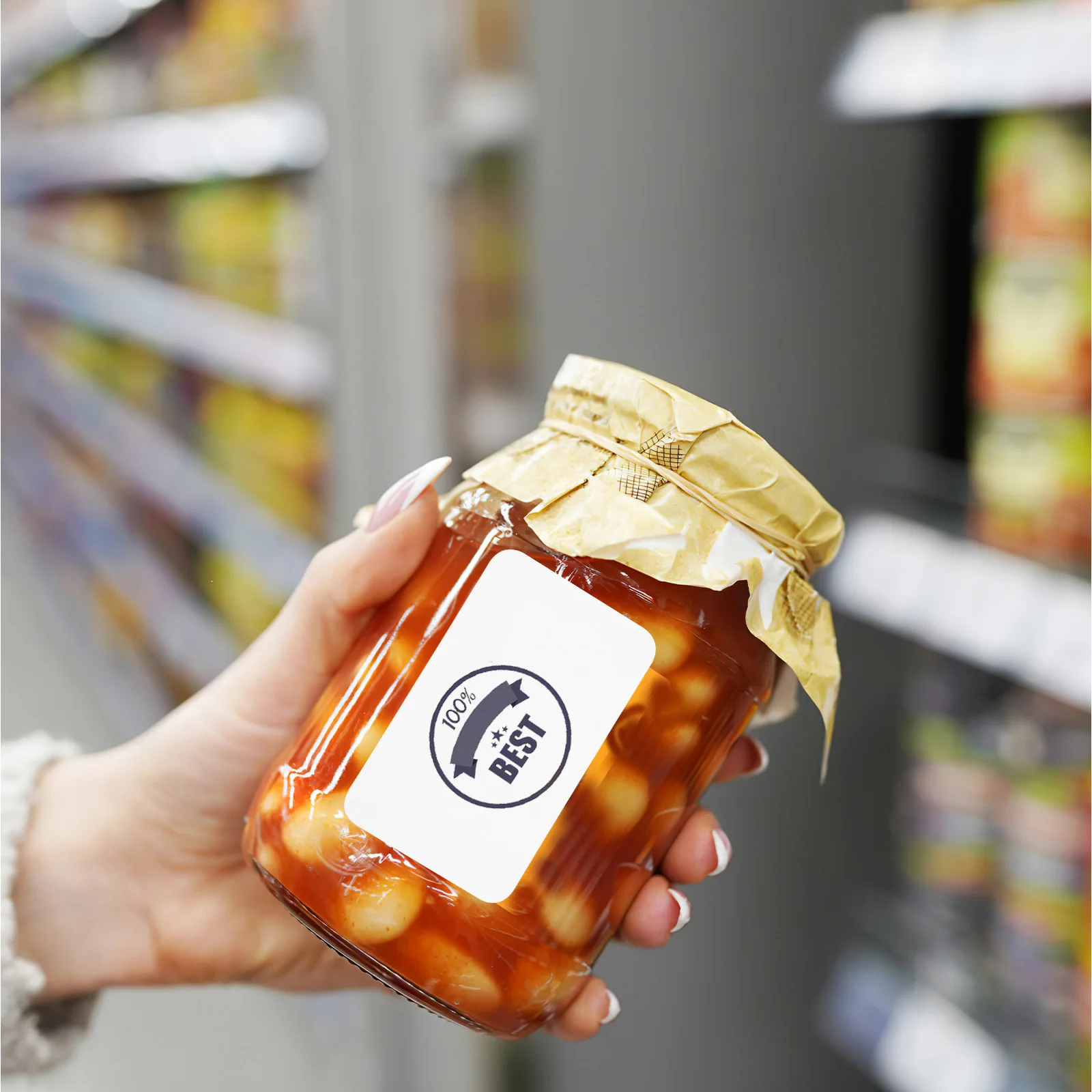 

100 Sheets White Adhesive Labels Matte Paper A4 Size 21 Labels Sheet Printable Sticker Sheets for Shipping Mailing Address Label