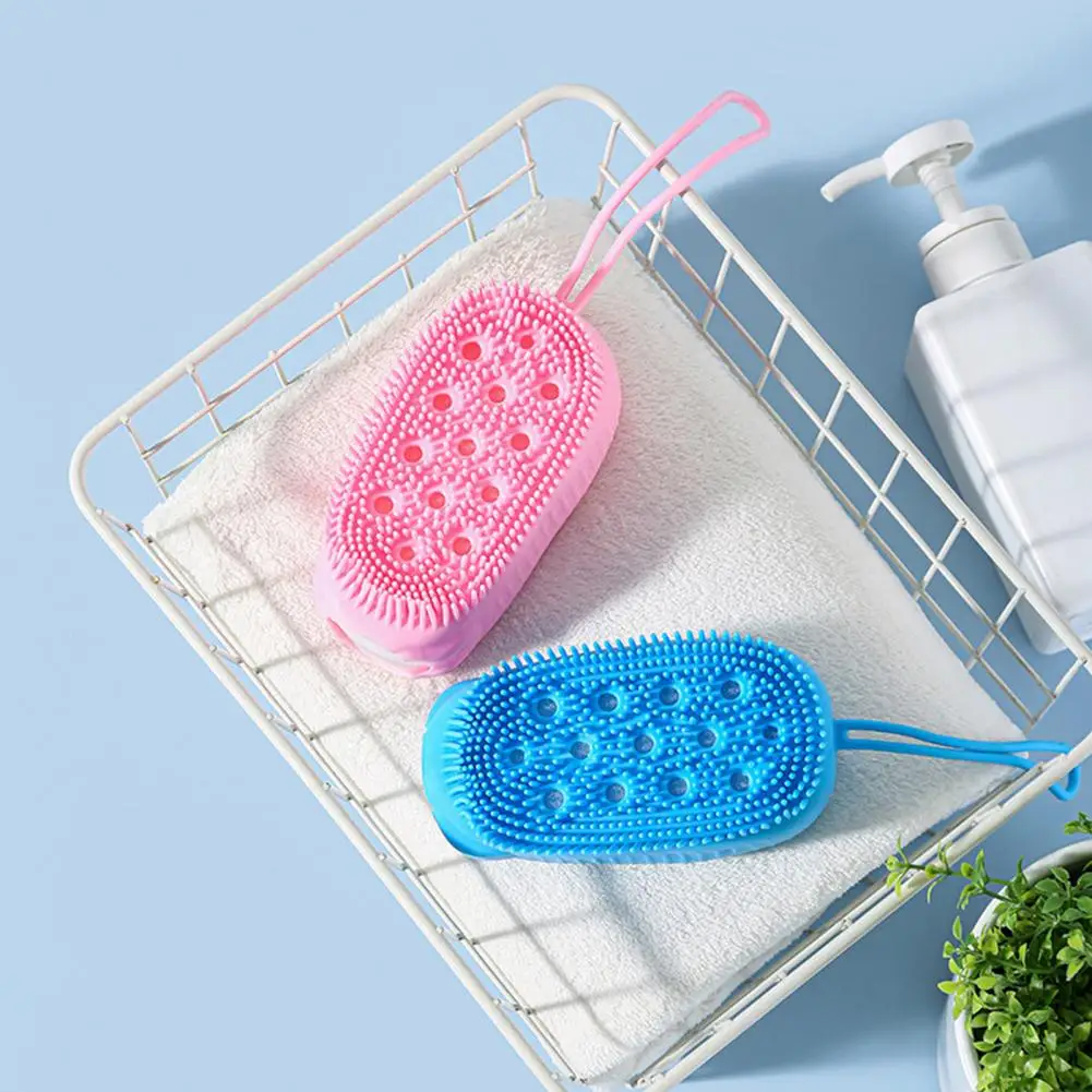 Bath Brush for Scalp Protection Loofah for Kids Adults Gentle Silicone Body Brush Exfoliating Bath Scrubber for Skin Kids Adults