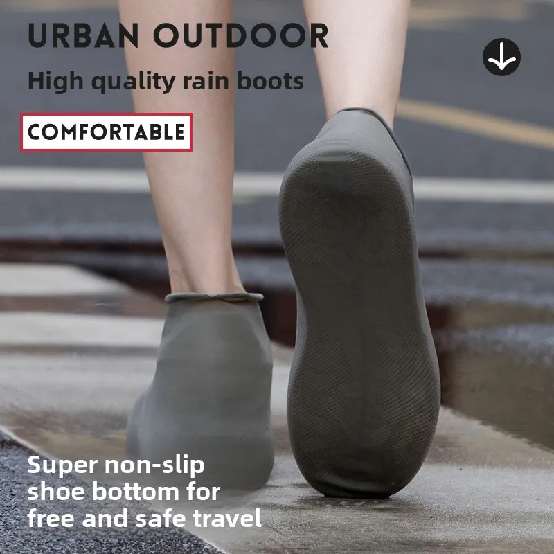 Reusable Silicone Shoe Covers Waterproof Anti‑Slip Dustproof Indoor Household Outdoor Rainy Day Use
