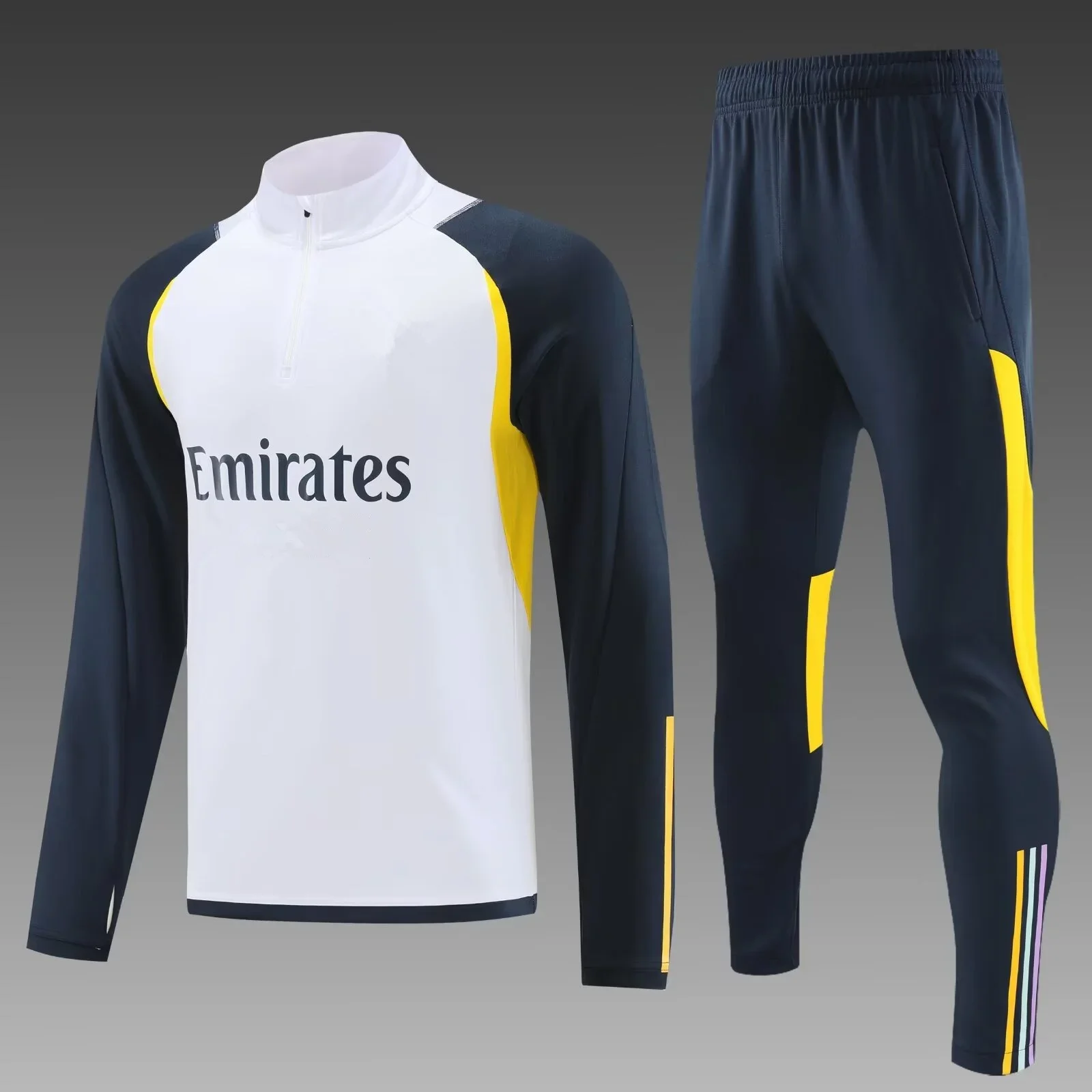new men sports set Madridistas soccer Jacket Training wear games Jerseys baseball Kit Tops and trousers aldult