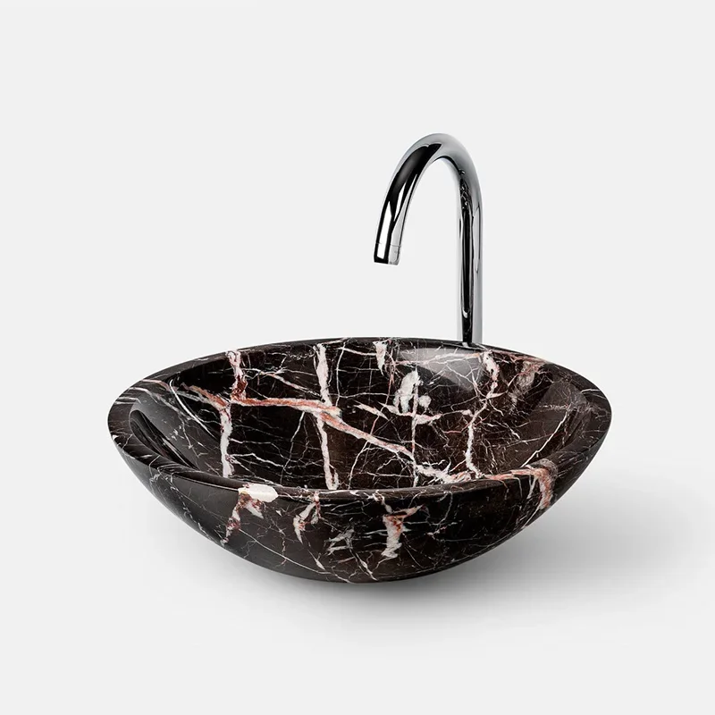 

*Nordic Light Luxury Bathroom Marble Table Basin Balcony Bathroom Washbasin Hotel Wash Basin