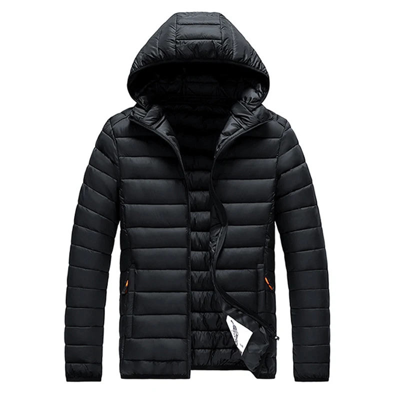 Winter Men's Warm Parkas Fashion Men Cotton Thicken Hooded Coats Men Sports Windbreaker Thermal Padded Jackets Clothing 8XL