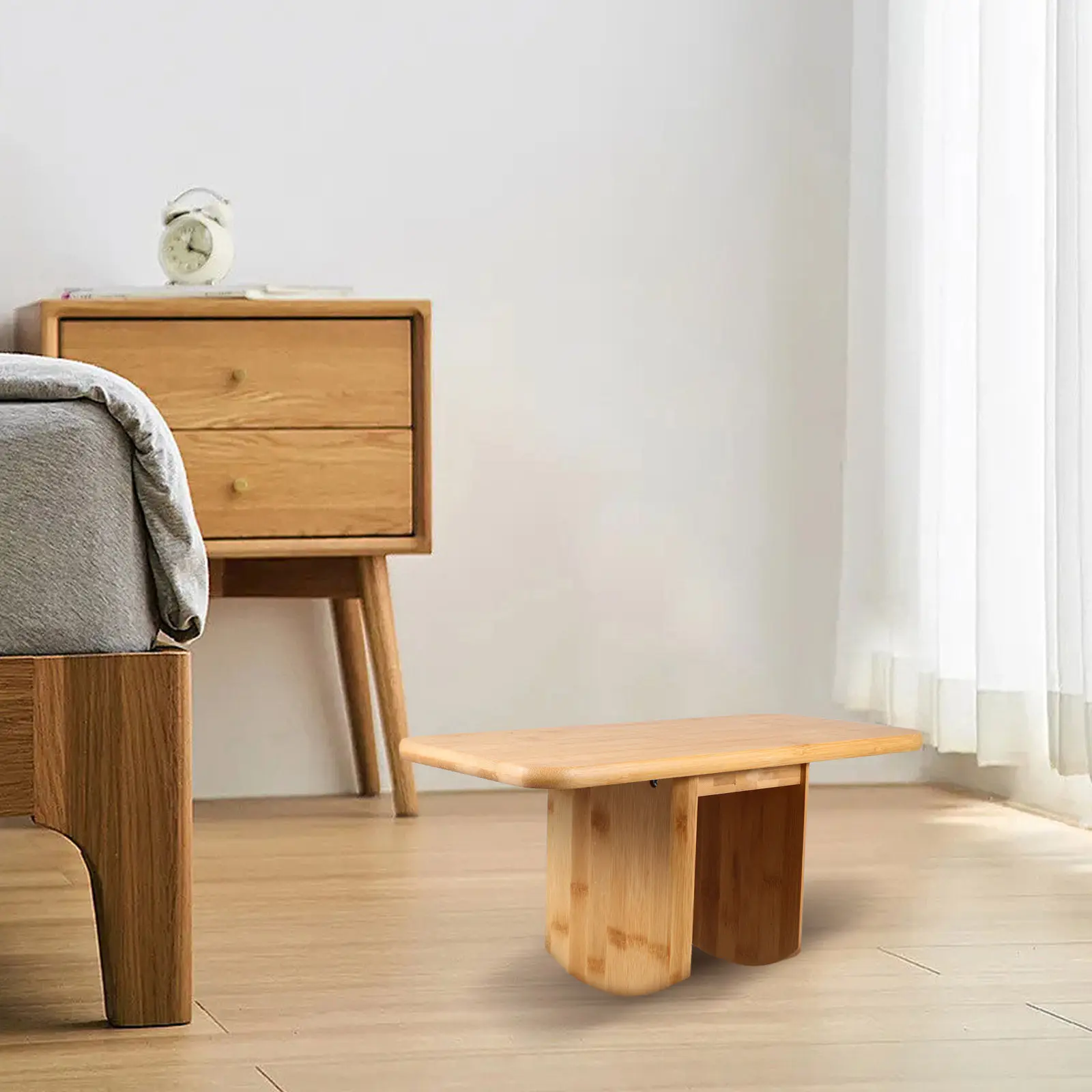 

Бамбуковый табурет: компактная и прочная скамья для дзен-медитации, осознанности, концентрации и расслабления, деревянное напольное кресло