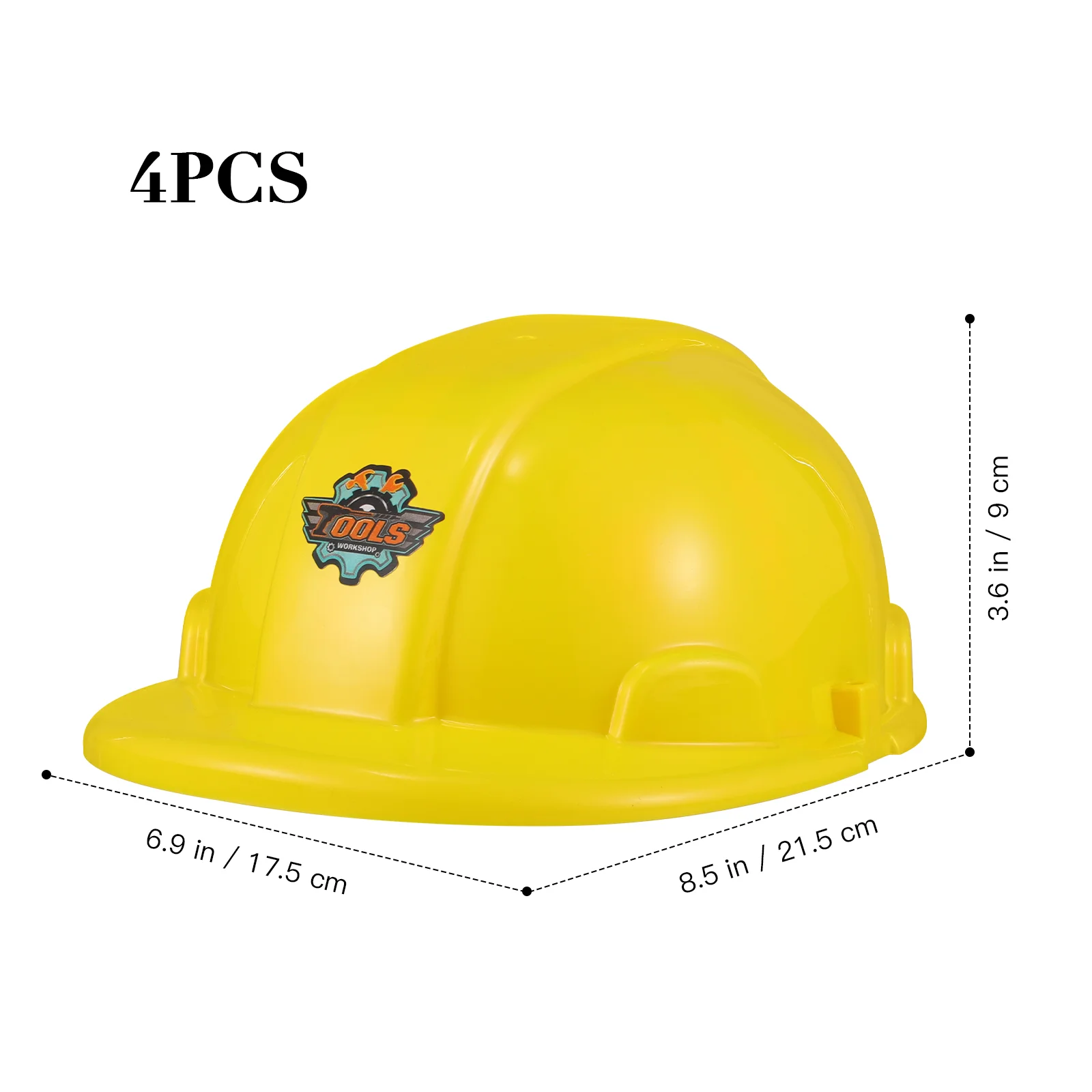 Kids Construction Hard Hats Plaything Toy Crane Party Engineering Cap Worker Yellow Baby Toddler Truck