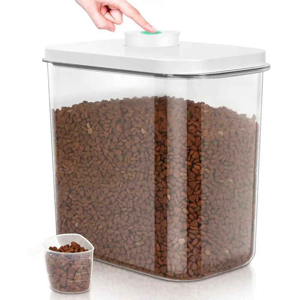 

Контейнер для хранения корма для собак и кошек, 12-15 фунтов, с удобными ручками для переноски, штабелируемый, с герметичными крышками, для кухни