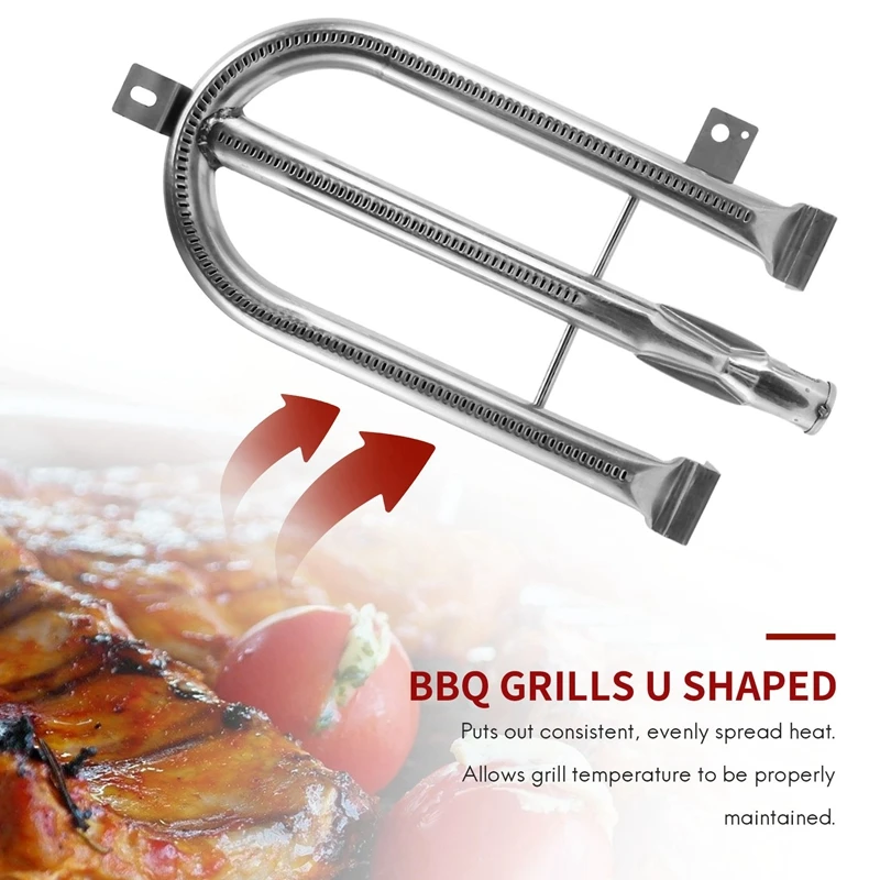 Replacement Parts Gas Burner Tube Durable Stainless Steel BBQ Grills U Shaped