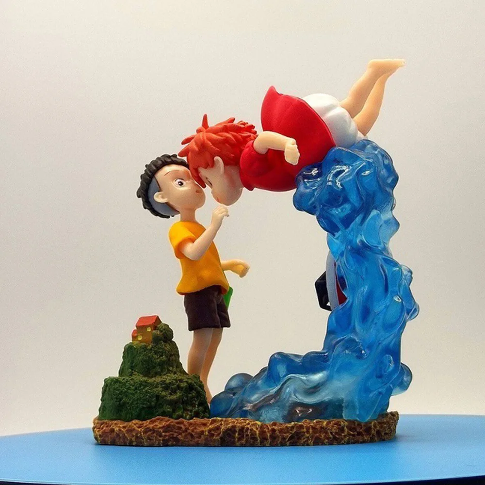 Gran oferta princesa Ponyo Sosuke Hayao modelo de animación figura habitación pecera decoración colección