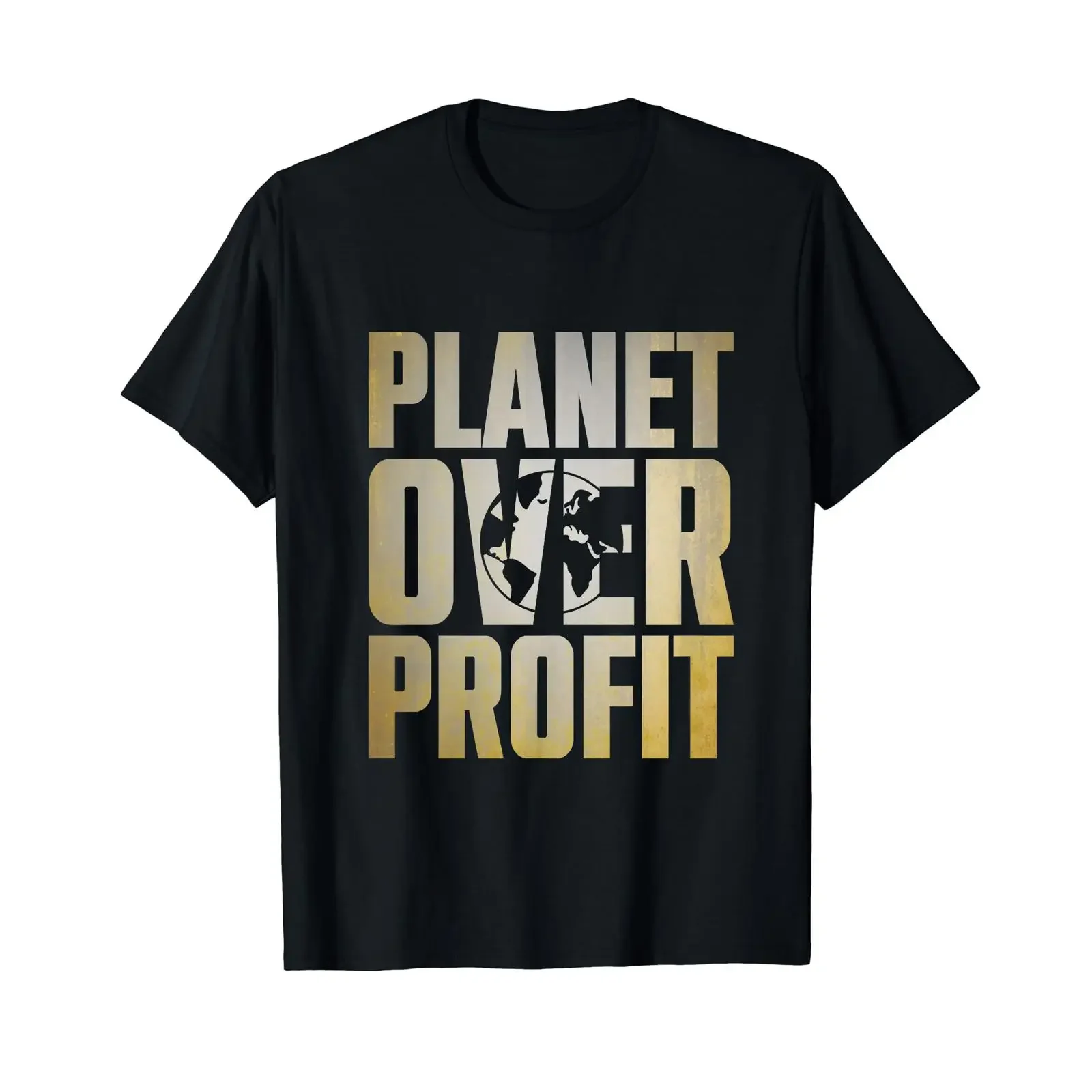 Planet Over Profit Recycling Save the Environment Earth Day T Shirt vintage Washed Top For Everyday Wear designer clothes