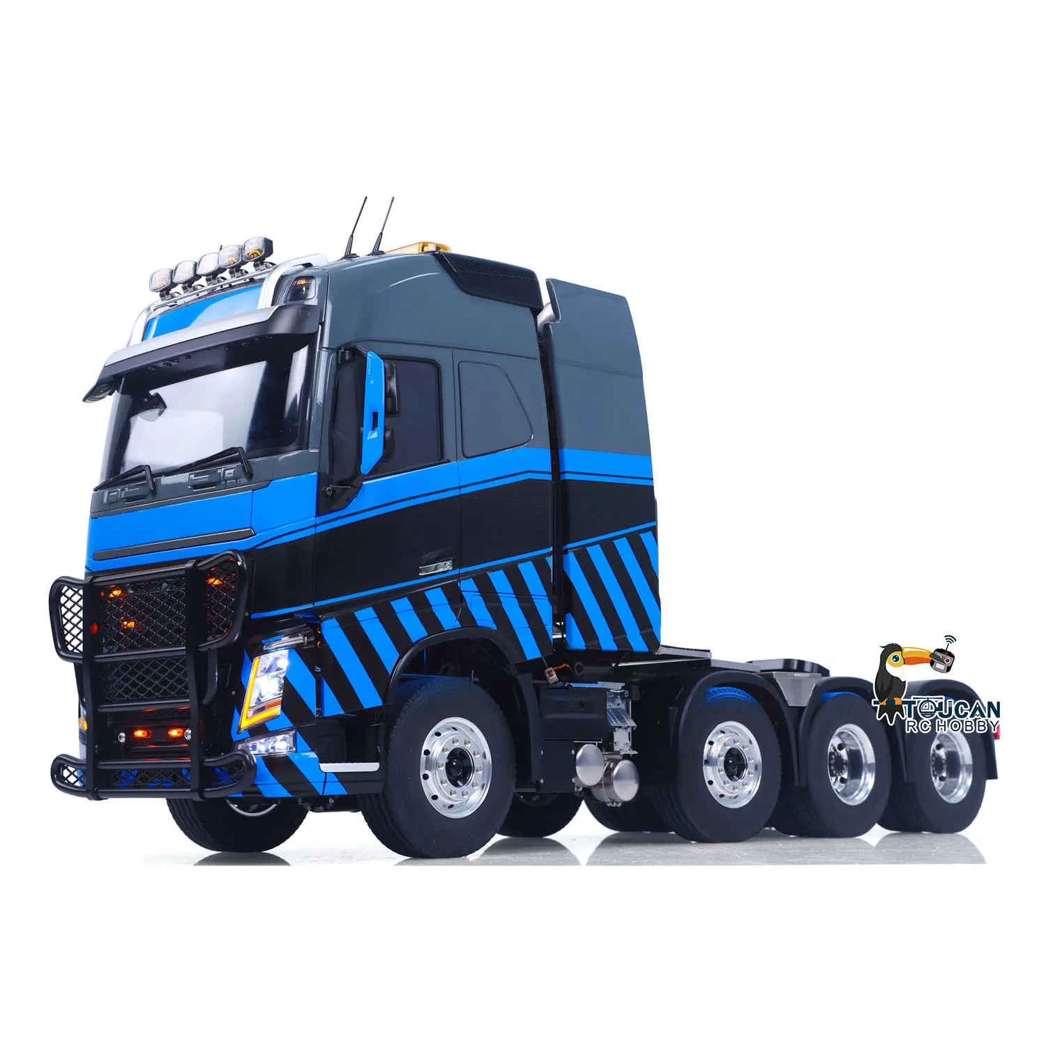 TOUCAN 8x8 1/14 DIY Remote Control Tractor Truck TAMIYA 56360 2Speed Gearbox Light System Sounds Smoke Axle Locks Flysky car
