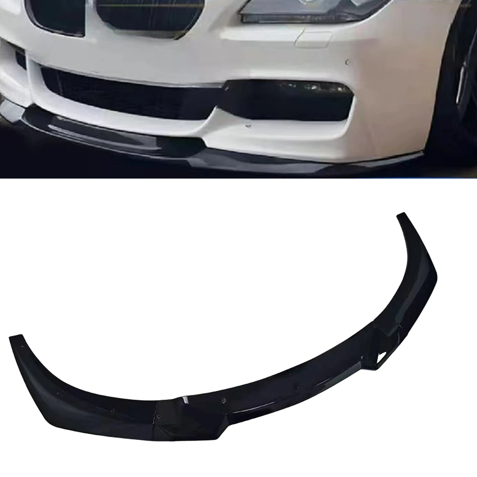 

Front Bumper Spoiler Lip For BMW 6-Series F06 F12 F13 640i 650i M Sport Package 2012-2018 Car Lower Splitter Protector Blade Kit