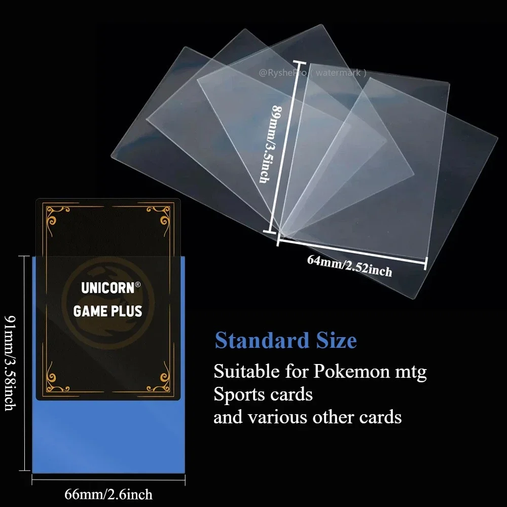 200PCS Card Sleeves Trading Cards Double Layer Matte Standard Size Card Sleeves for Pokemon MTG  Baseball Sport Card Board Game
