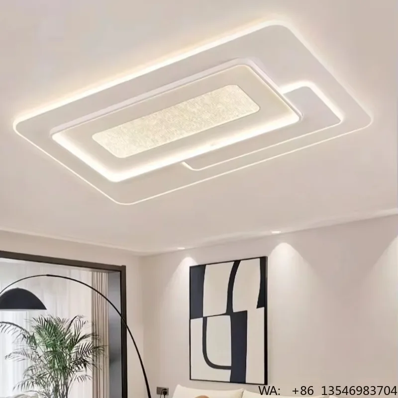 Smart LED Ceiling Lamp Modern Simple Design Remote Control Acrylic Iron Base 220V Zhongshan Origin Bedroom Living Room
