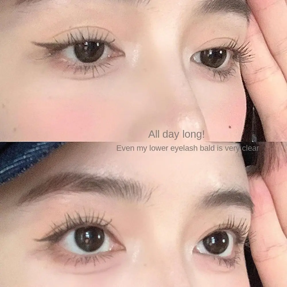 Smudge Proof Thick Mascara Lengthening Long Lasting Eye Lashes Brush Sweat Proof Long-wearing Curling Eyelashes Makeup Tool