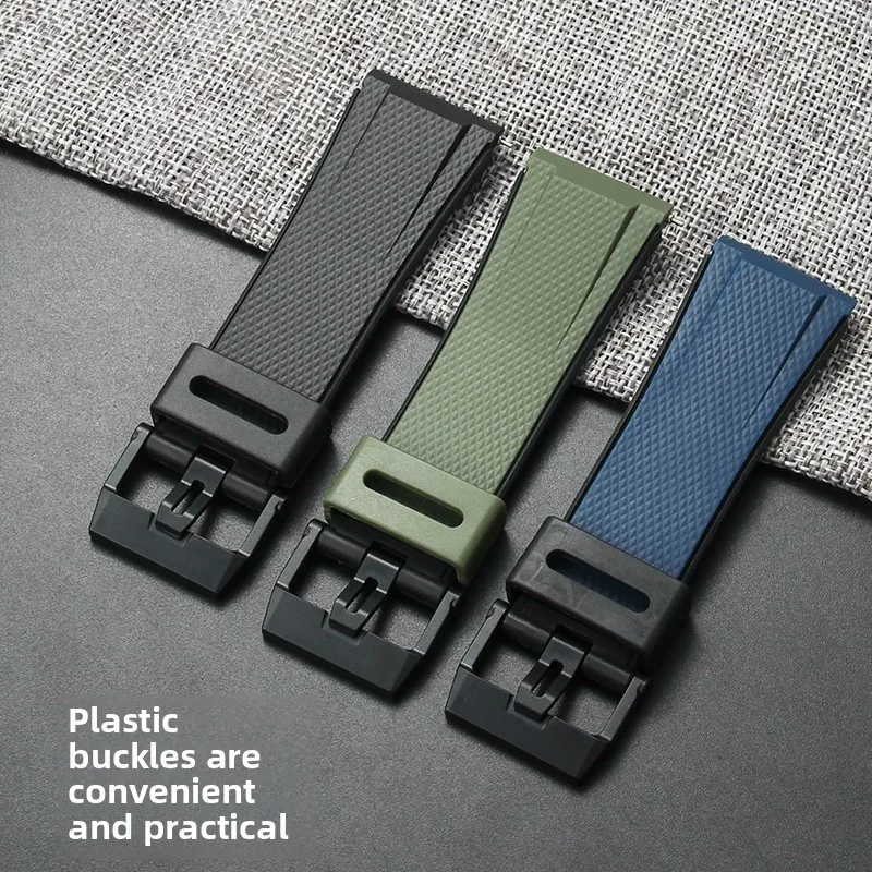 Per Casio GA2200 GA2000 PRG600 Cinturino per orologio in resina ventilata Azzurro Nero Giallo Anti microbica e design facile da pulire 24 m