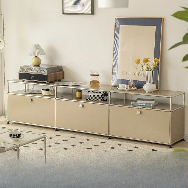 Stainless steel storage simple modern module combination dining side living room insm wind bedside chest