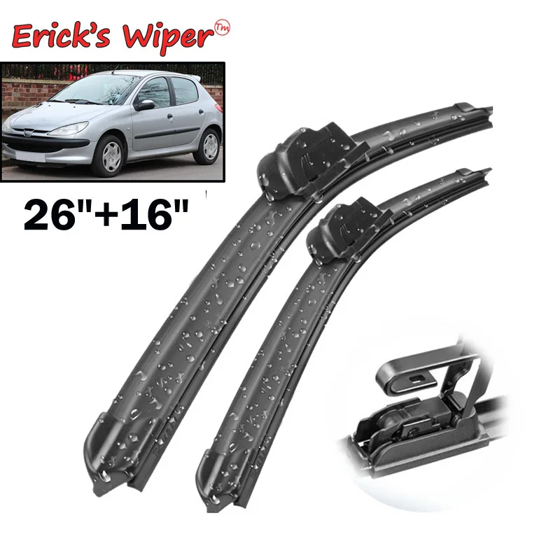 Erick\'s Wiper Front Wiper Blades For Peugeot 206 2001 - 2006 Windshield Windscreen Clean Window Car Rain Brushes 26\