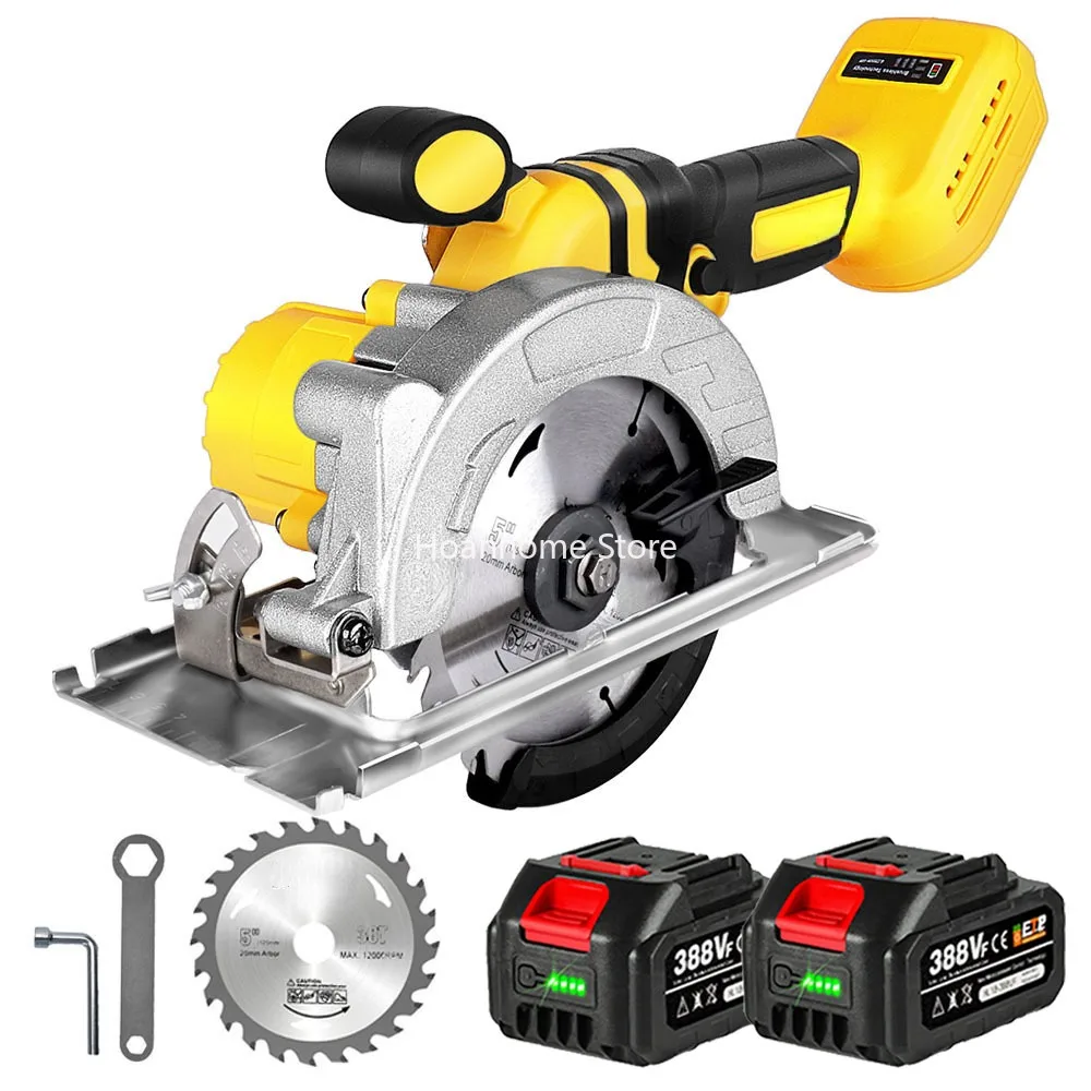 

Woodworking Tool Brushless Electric Circular Saw Multifunctional Cutting Machine 2000W 125mm 10800RPM For 18V Battery