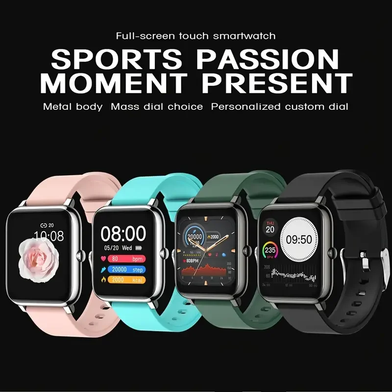 

Smart Full-Screen Touch Multifunctional Watch with Heart Rate & Blood Oxygen Monitoring